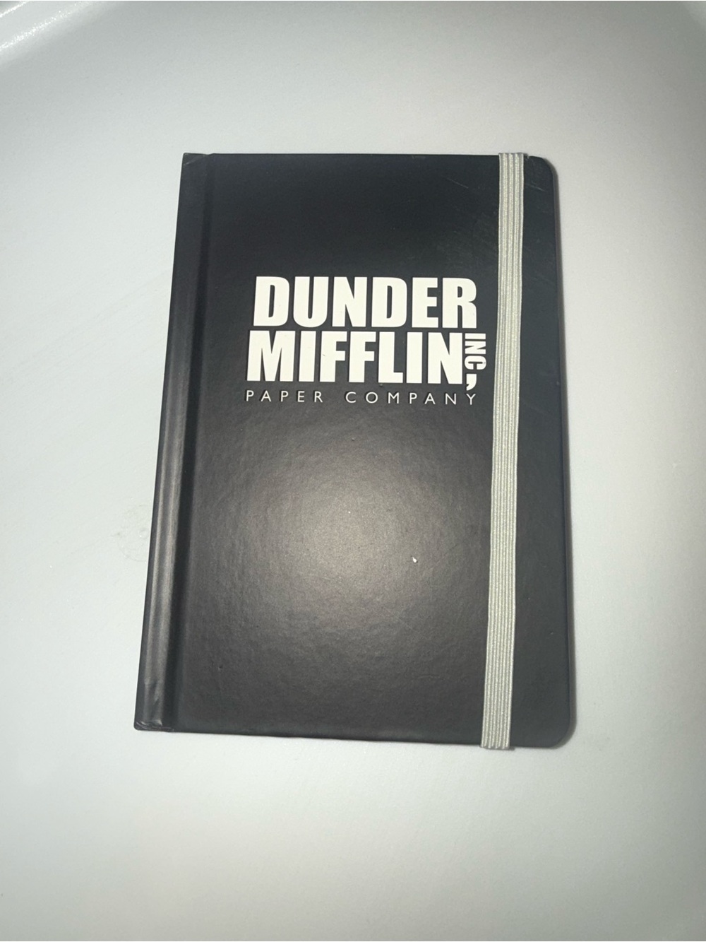 Dunder Mifflin Black Elastic-Band Notebook new notebook notepad
